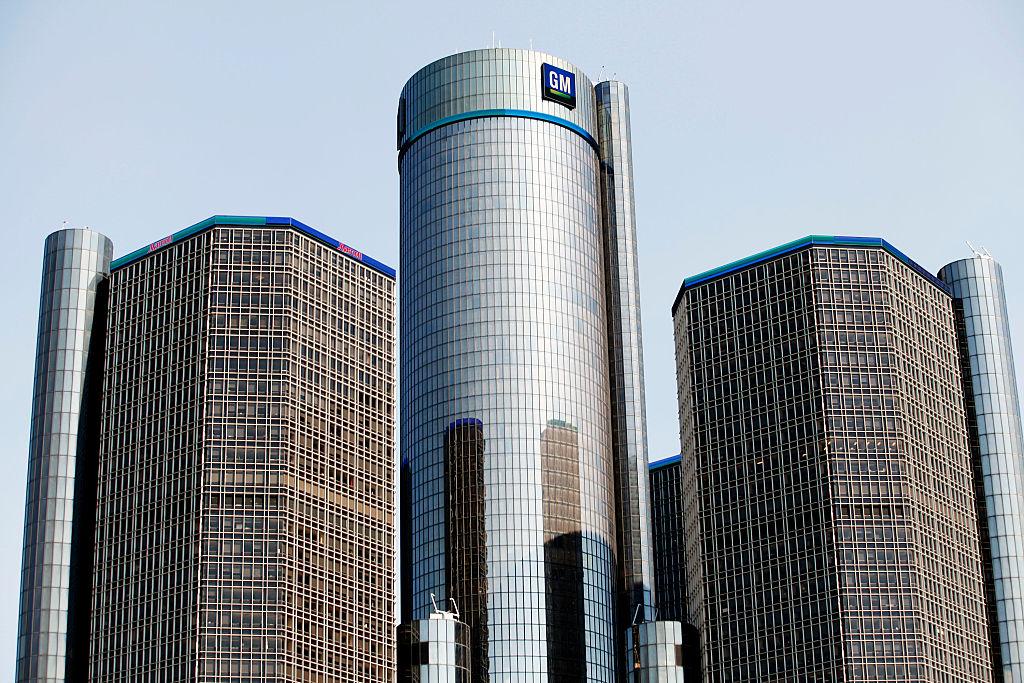 General Motors world headquarters building in Detroit