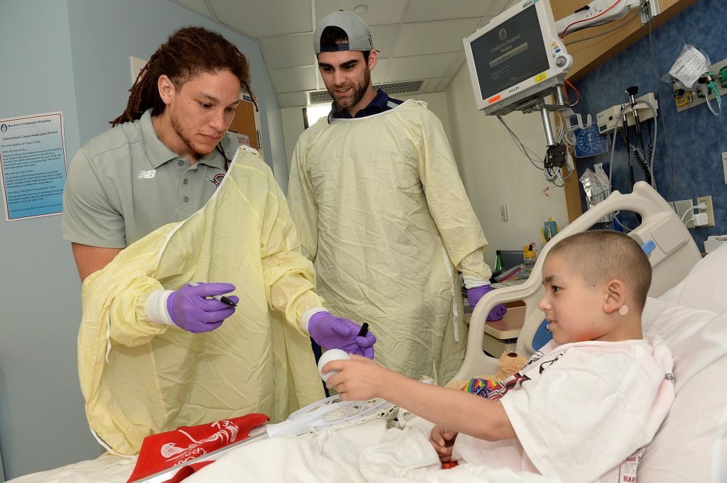 Boston Cannons Visit Patients at Boston Children's Hospital