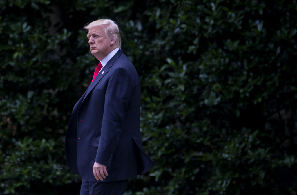 President Trump Departs White House For Cincinnati