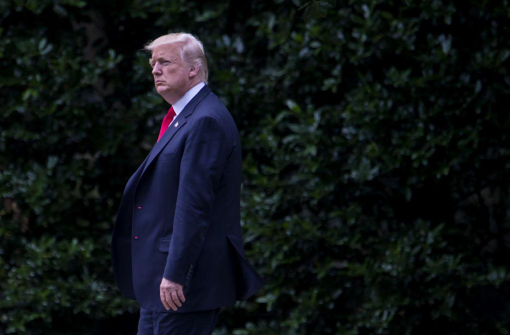 President Trump Departs White House For Cincinnati