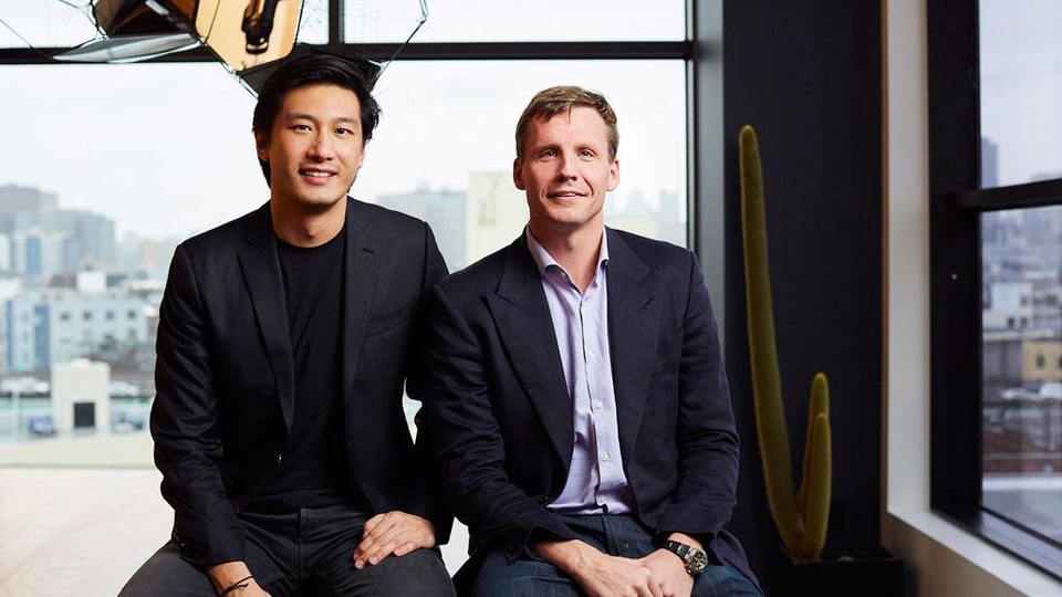 Binary Capital's Jonathan Teo (left) and Justin Caldbeck.