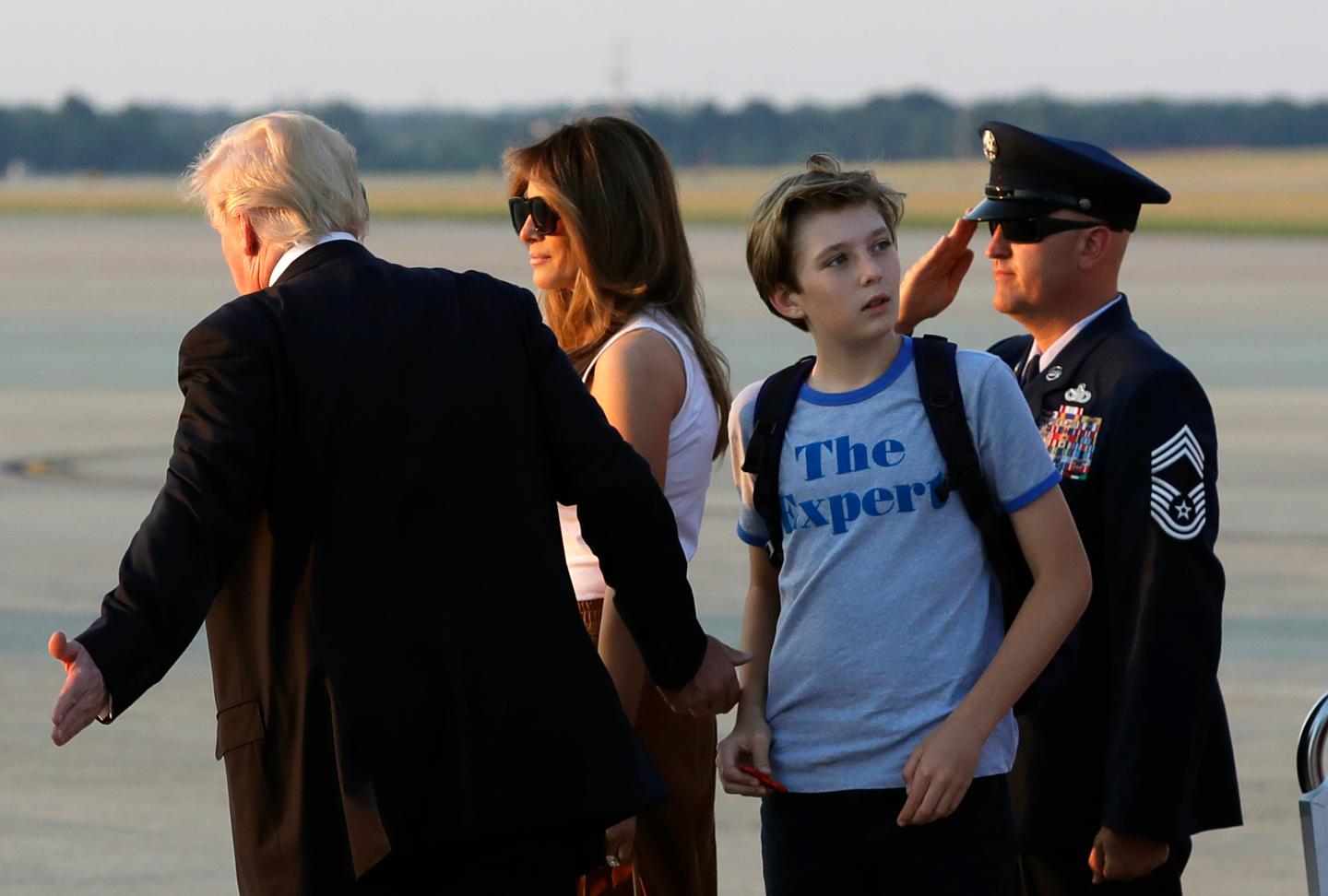 Donald Trump, Barron Trump, Melania Trump