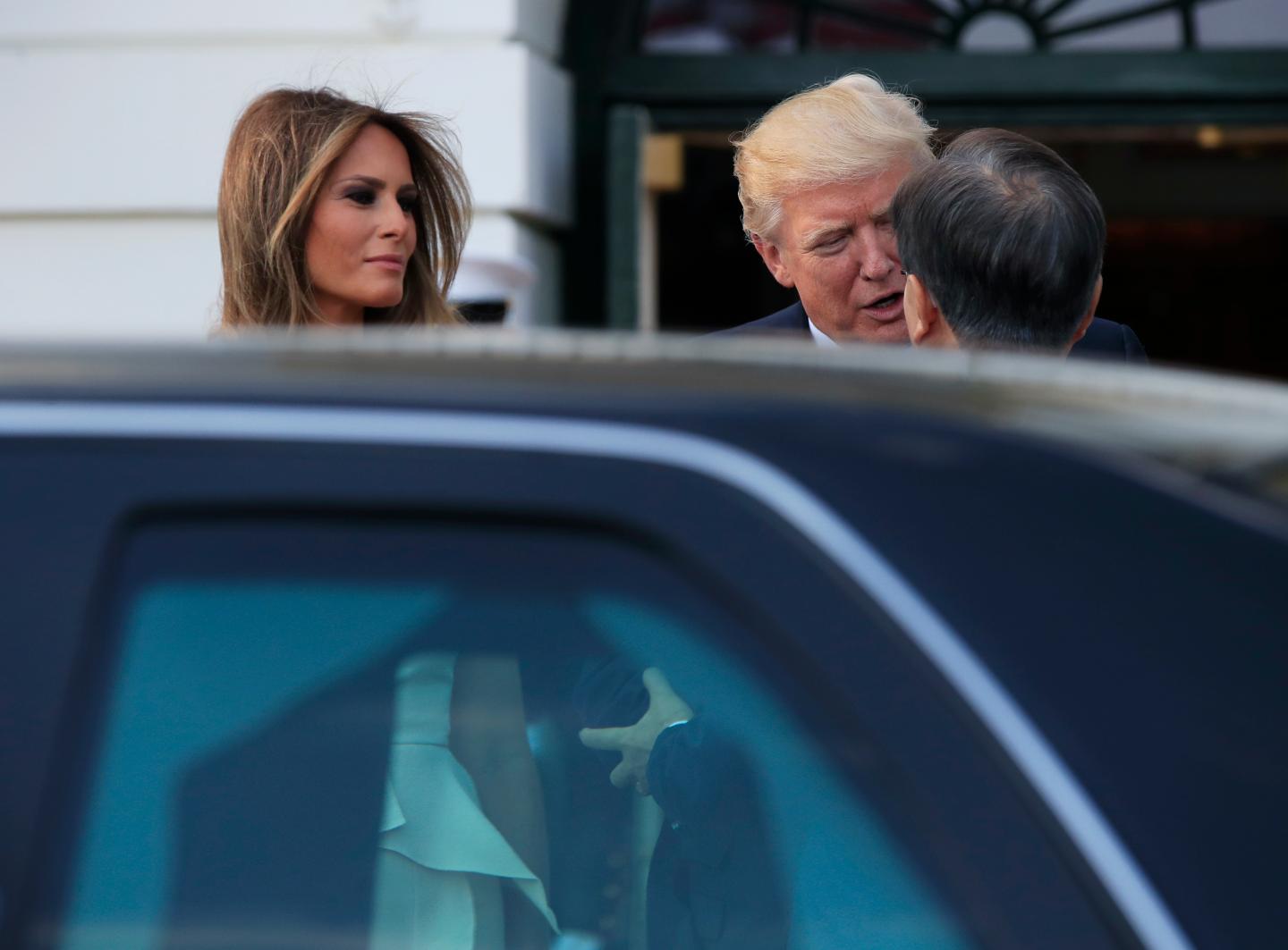 Donald Trump, Melania Trump, Moon Jae-in
