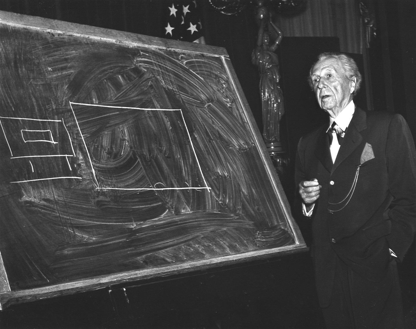Portrait Of Frank Lloyd Wright