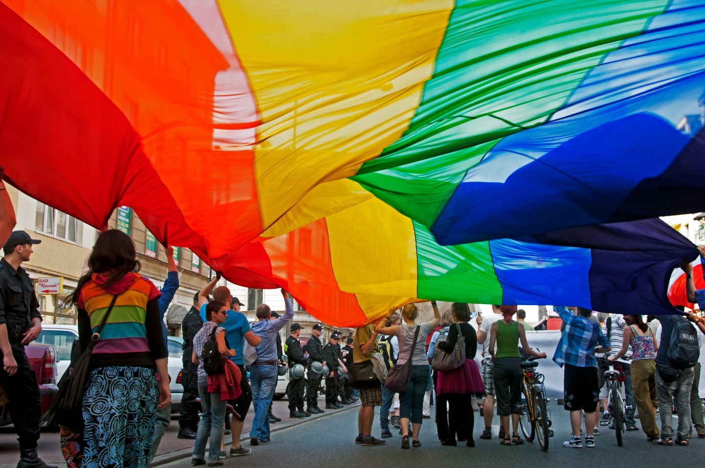 Gay Pride Parade, Warsaw.