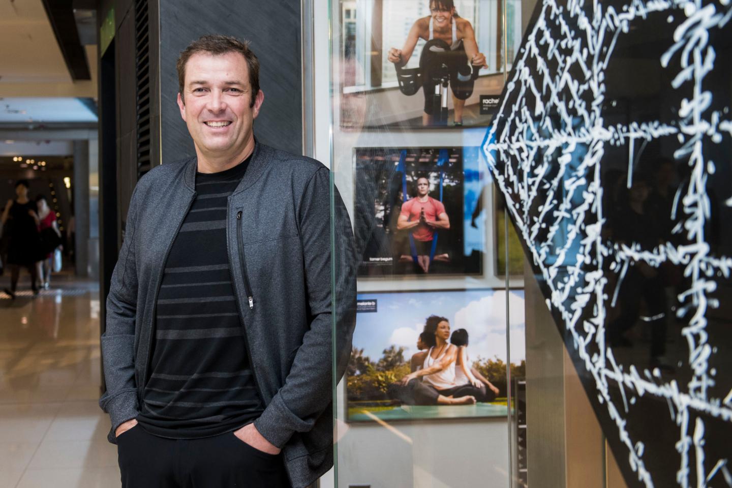 Lululemon Athletica Inc. Chief Executive Officer Laurent Potdevin At New Hong Kong Store