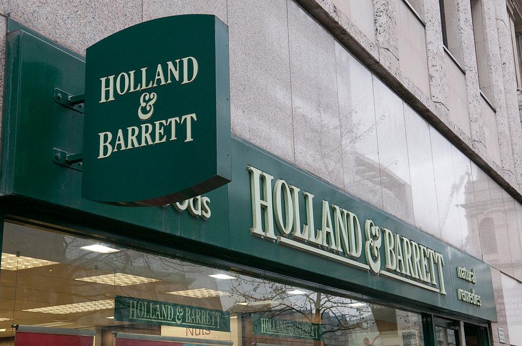 A general view of Health food shop Holland and Barrett