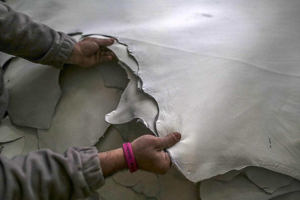 Operations At A Leather Factory As Small And Medium Businesses Look To Budget To Reward India's Job Creators