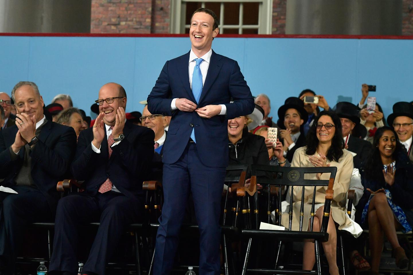 Facebook Founder Mark Zuckerberg Delivers Commencement Address At Harvard