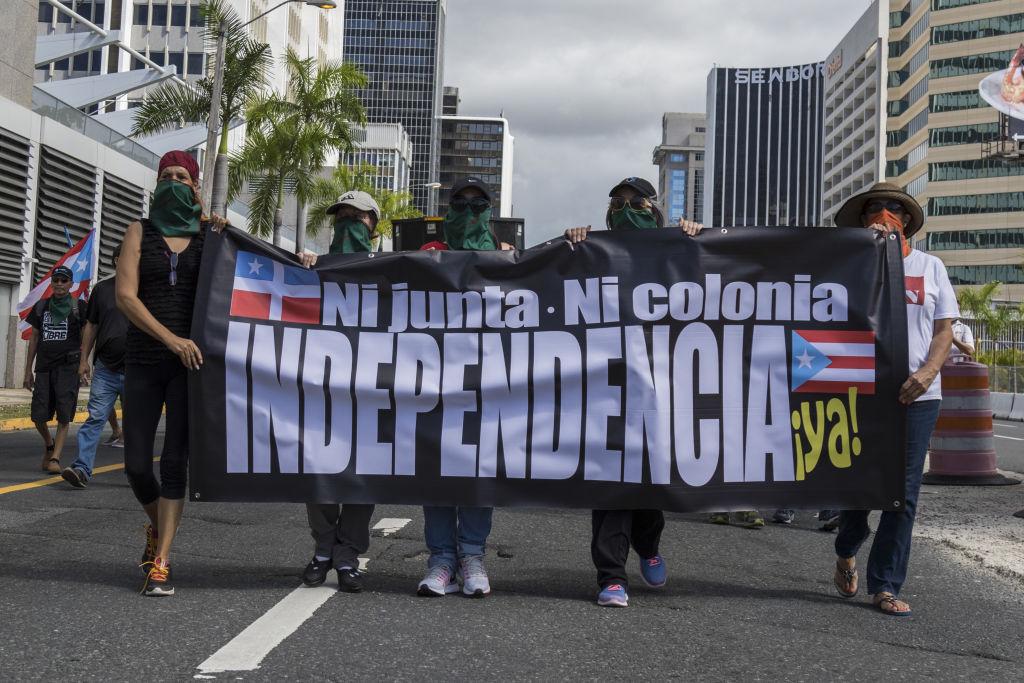 Voters And Demonstrators Amid Status Referendum Vote In Puerto Rico