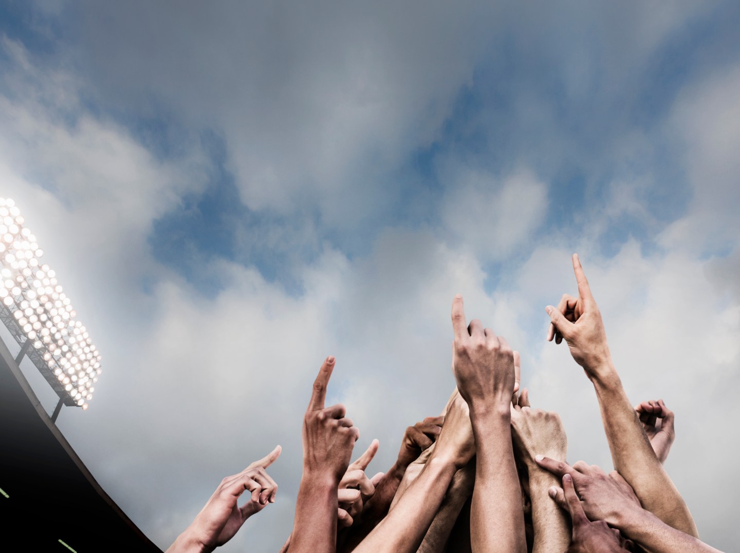 Soccer team celebrates