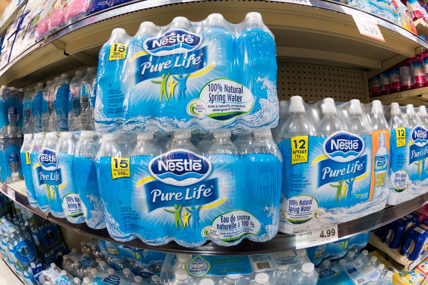 nestle bottled water michigan 200 dollars