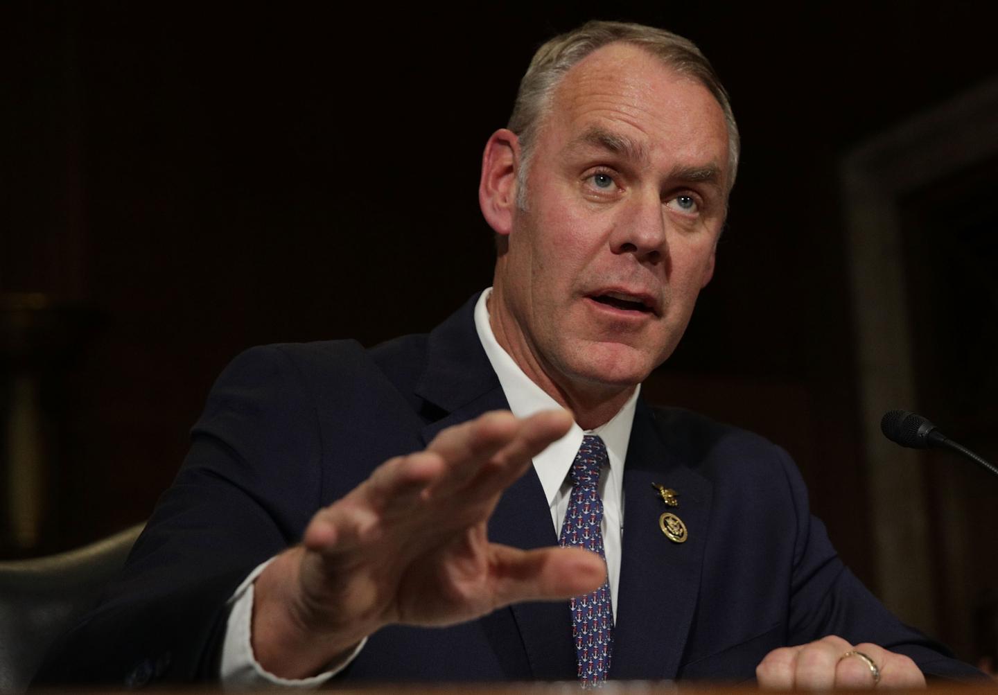 Confirmation Hearing Held For Ryan Zinke To Become Interior Secretary Under Trump