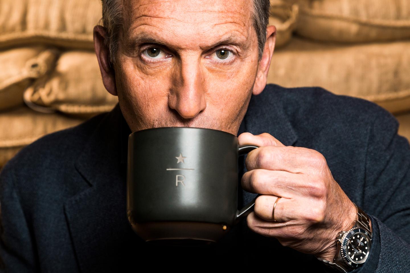 Howard Schultz former CEO Starbucks, photographed May 2017 in Seattle.