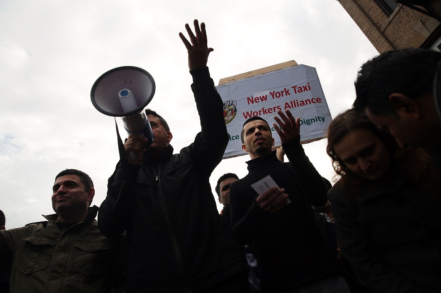 New York Uber Drivers Protest Rate Cuts