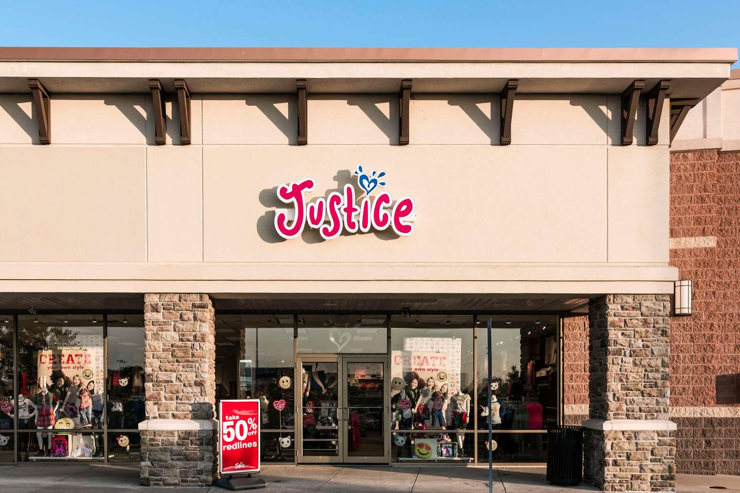 Justice for girls retail clothing store