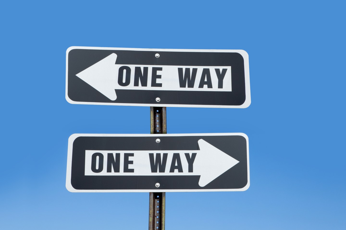 Conflicting One Way Signs