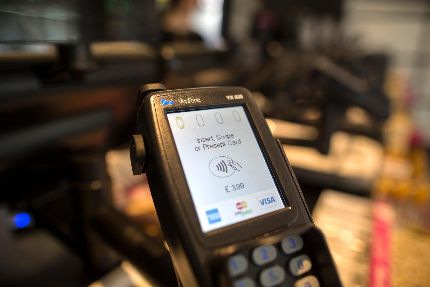 Customers Pay With Contactless Cards