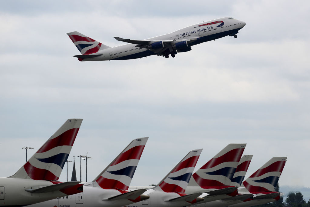 British Airways Planes As Meltdown Feeds Outrage At Airline Cost Cut