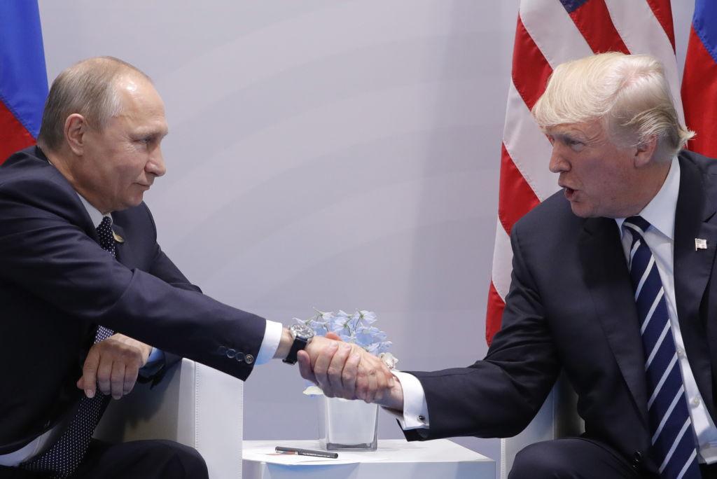 Presidents of Russia and United States meet at G20 summit in Hamburg, Germany