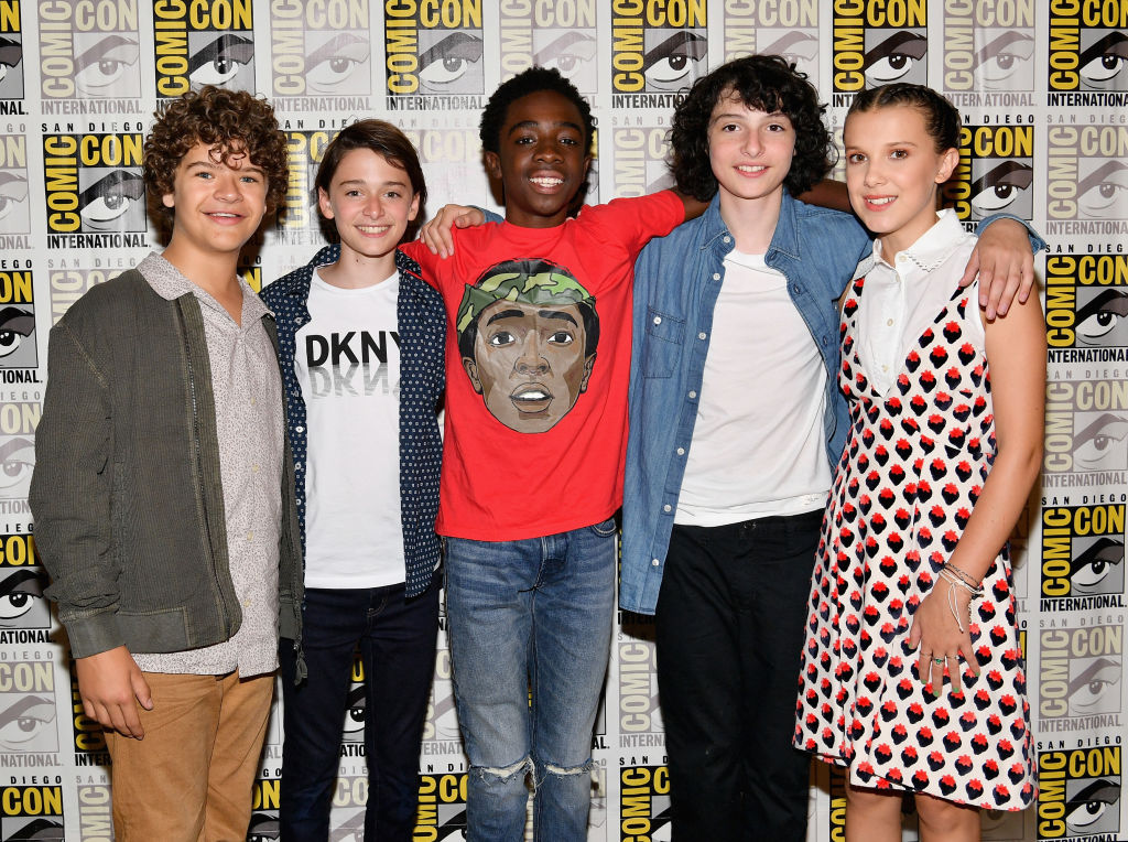at Netflix's "Stranger Things" Press line during Comic-Con International 2017 at Hilton Bayfront on July 22, 2017 in San Diego, California.