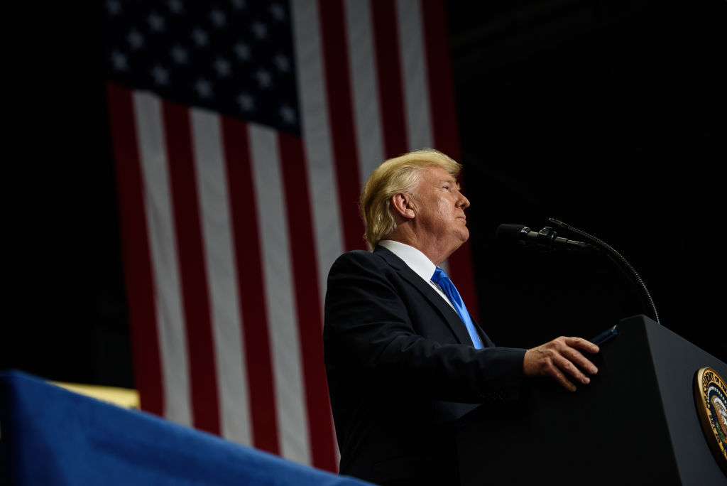 President Trump Holds Rally In Youngstown, Ohio
