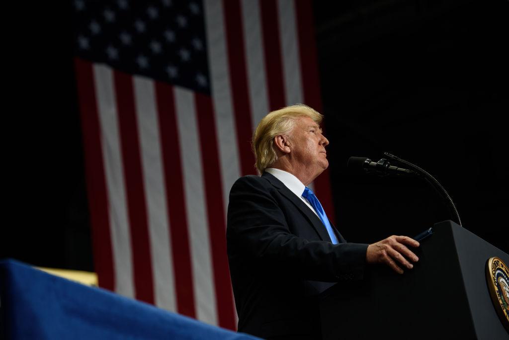 President Trump Holds Rally In Youngstown, Ohio