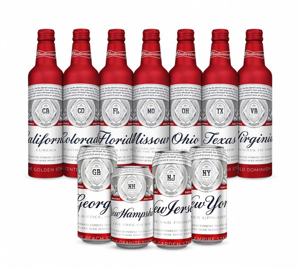 Budweiser’s New Beer Cans Celebrate the States Where It’s Brewed