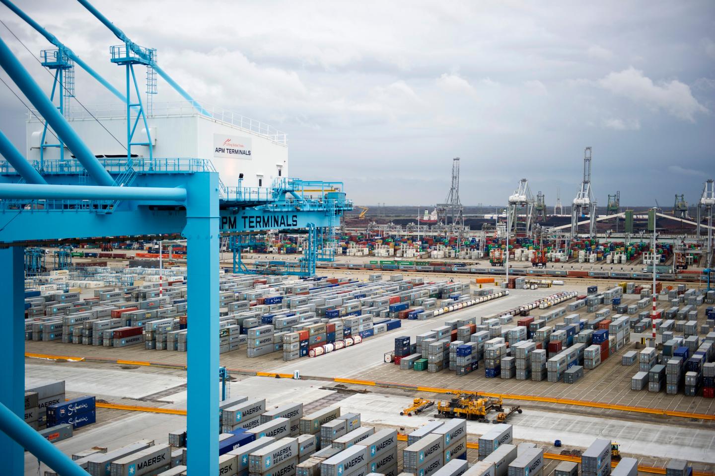 Voyage Aboard The World's Largest Container Ship Maersk Mc-Kinney Moeller From Rotterdam To Bremerhaven