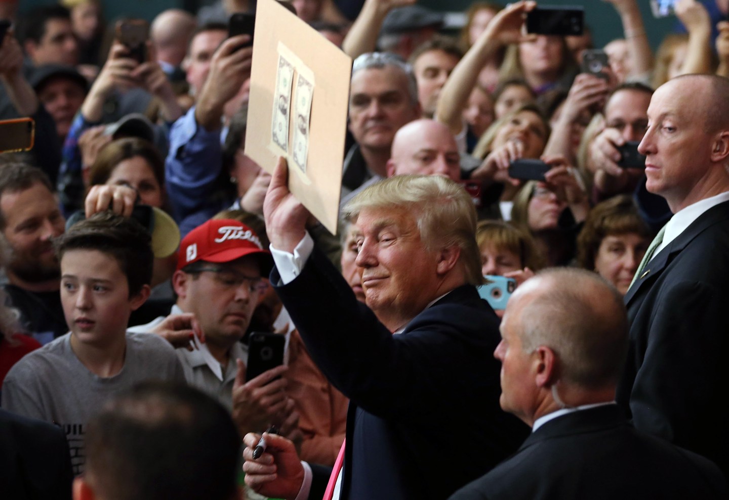 Donald Trump Holds Campaign Rally In NH After Iowa Caucuses