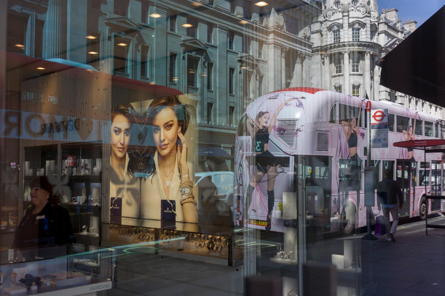 Shop Window Women Reflections