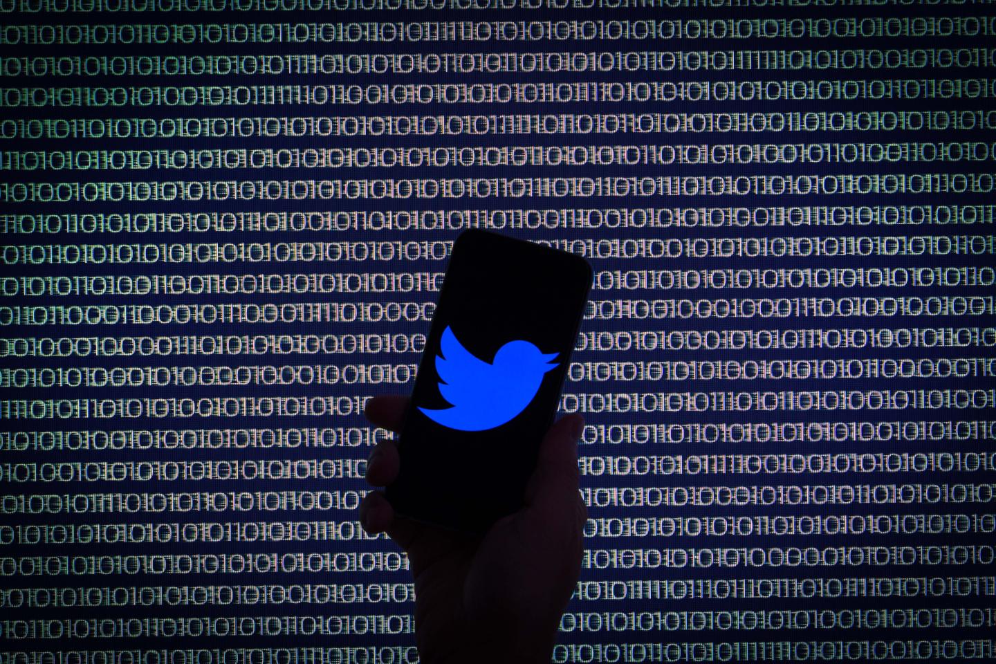 Twitter Logo on an iPhone