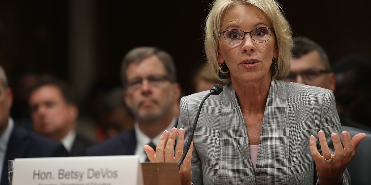 Betsy DeVos Ends Obama-Era Campus Sexual Assault Rules | Fortune
