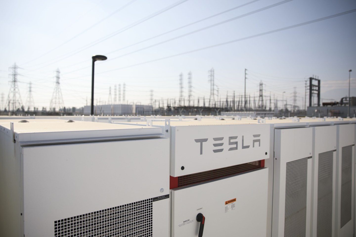 Tesla Inc. Powerpack Units At The Southern California Edison Mira Loma Substation
