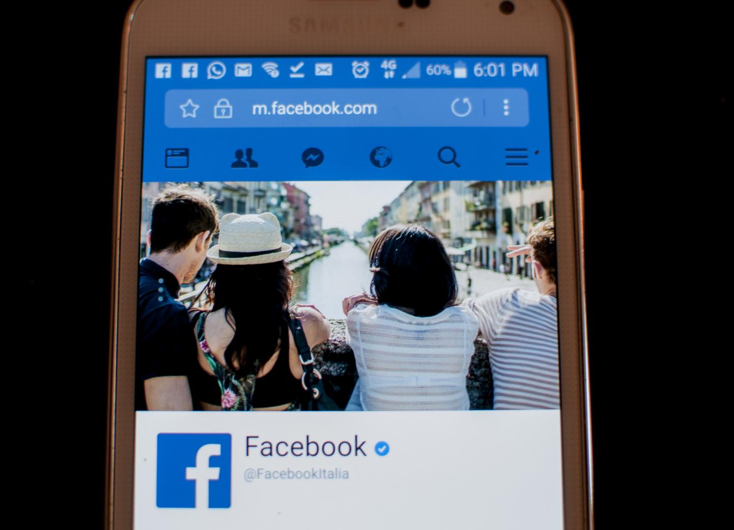 The Facebook social network has reached two billion active