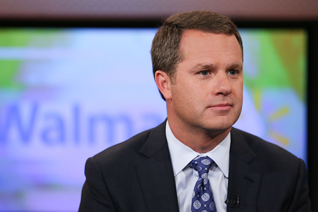 MAD MONEY -- Pictured: Doug McMillong, CEO of Wal-Mart, in an interview on October 14, 2015 -- (Photo by: Adam Jeffery/CNBC/NBCU Photo Bank)