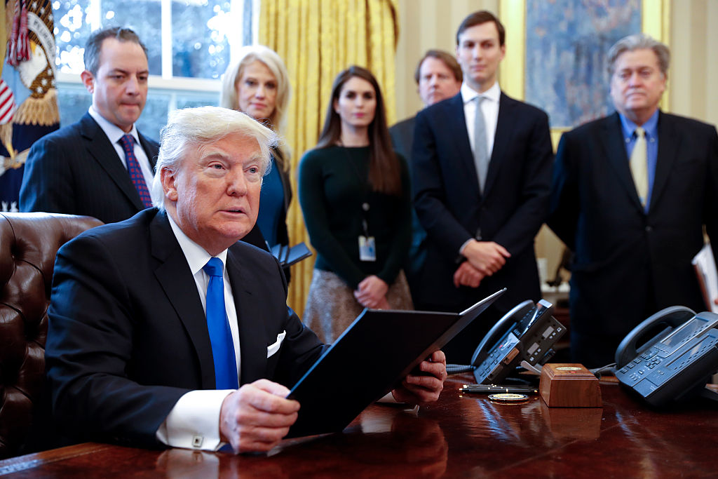 President Trump Signs Executive Orders On Oil Pipelines
