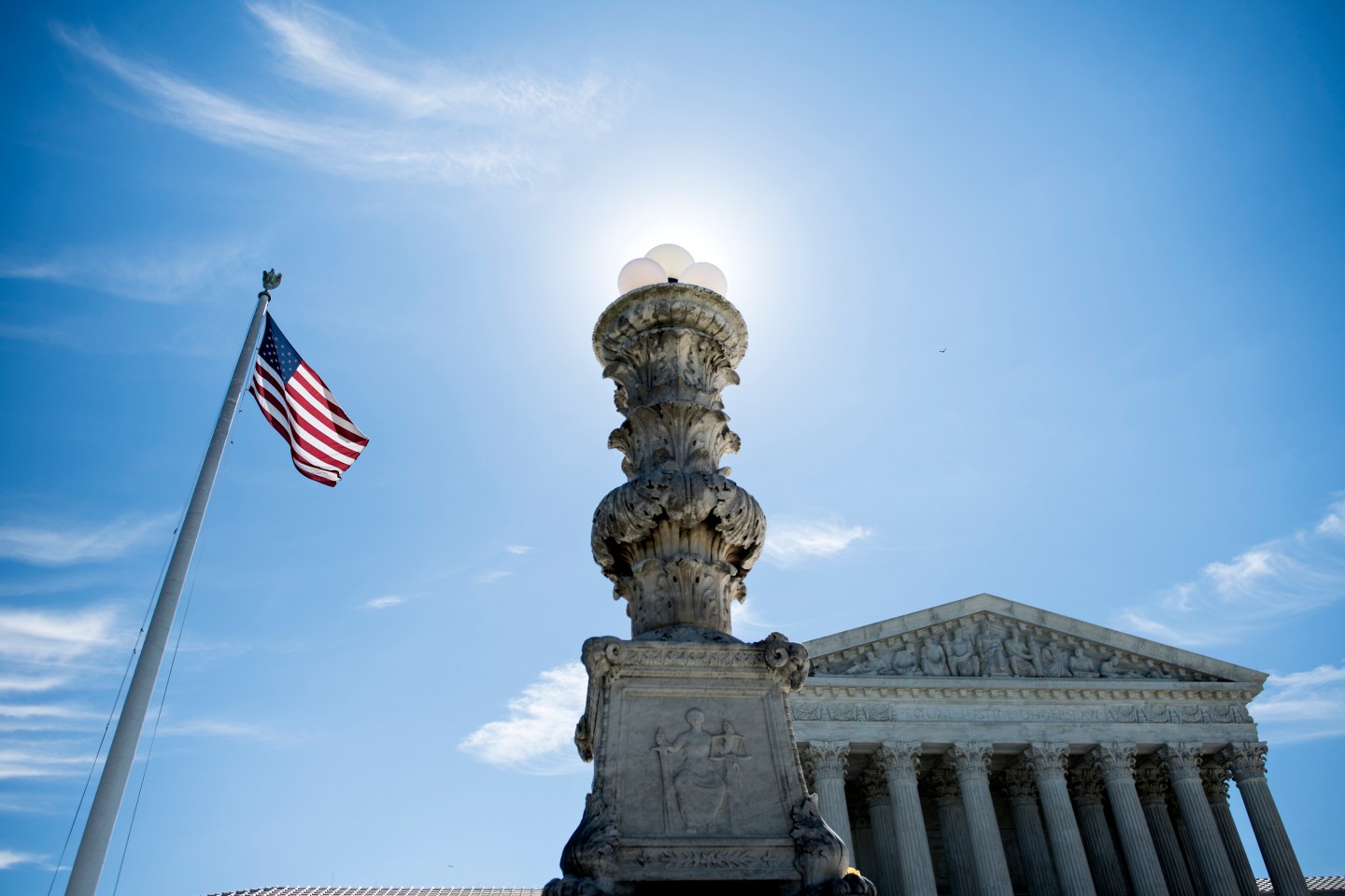 A view of the U.S. Supreme Court.