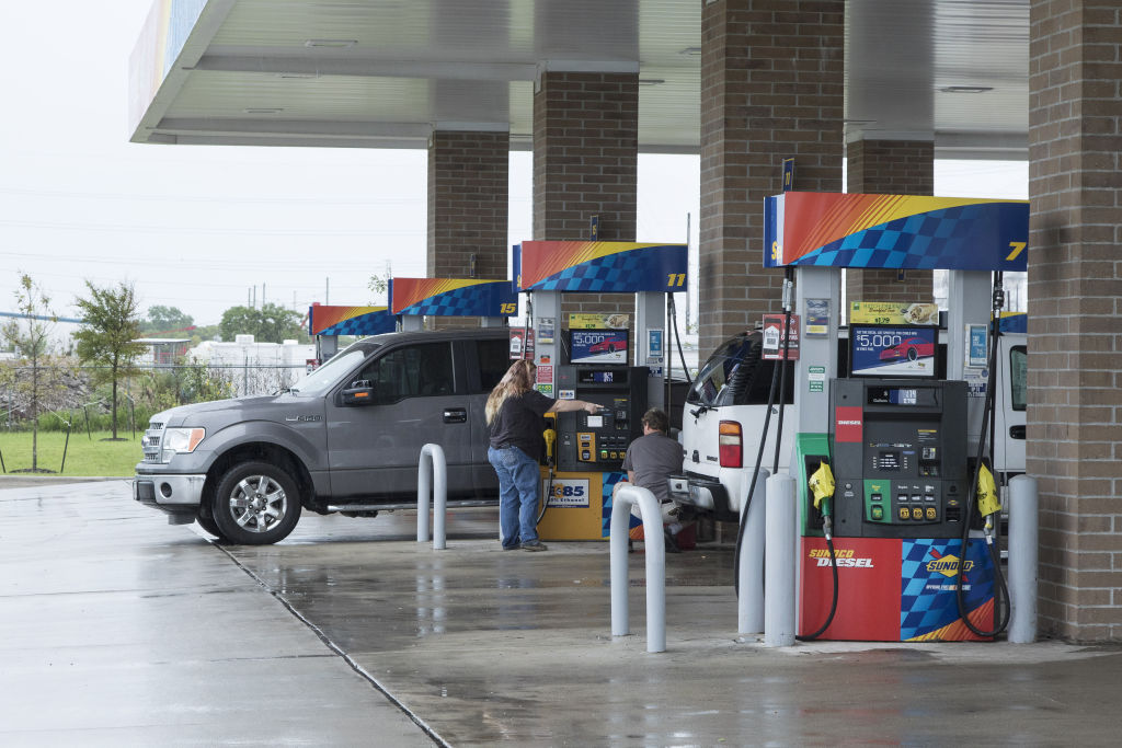 Texas Residents Prepare As Hurricane Harvey Likely To Boost Gas Prices For U.S. Drivers