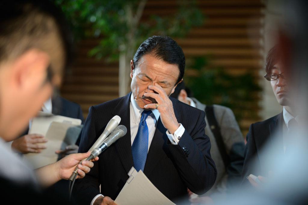 Japan's Deputy Prime Minister And Finance Minister Taro Aso Speaks On North Korea's Missile Passing Over Japan
