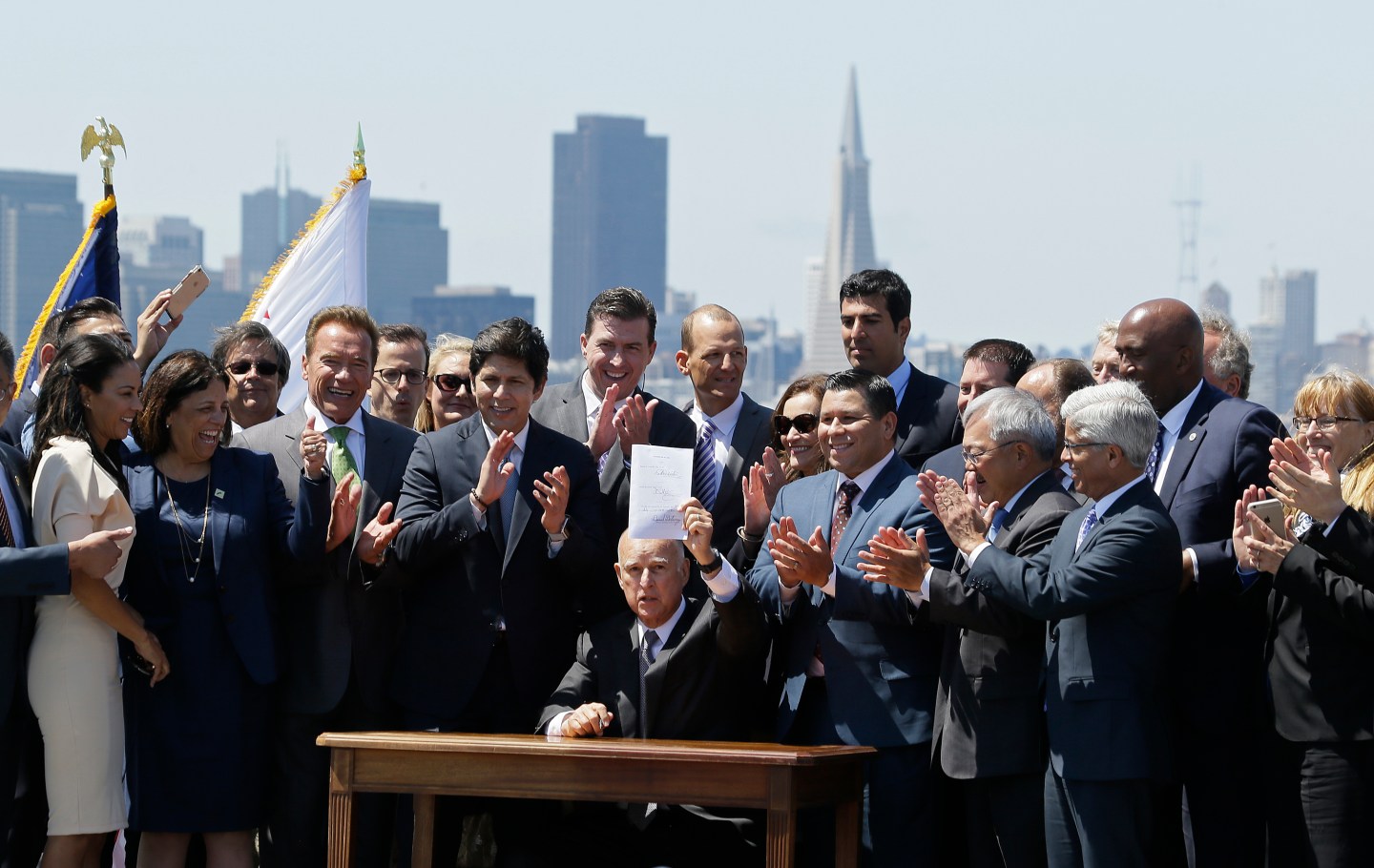 Jerry Brown, Arnold Schwarzenegger