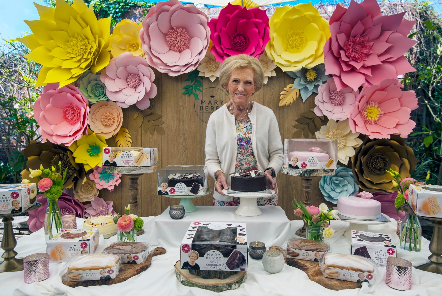 Mary Berry cake launch