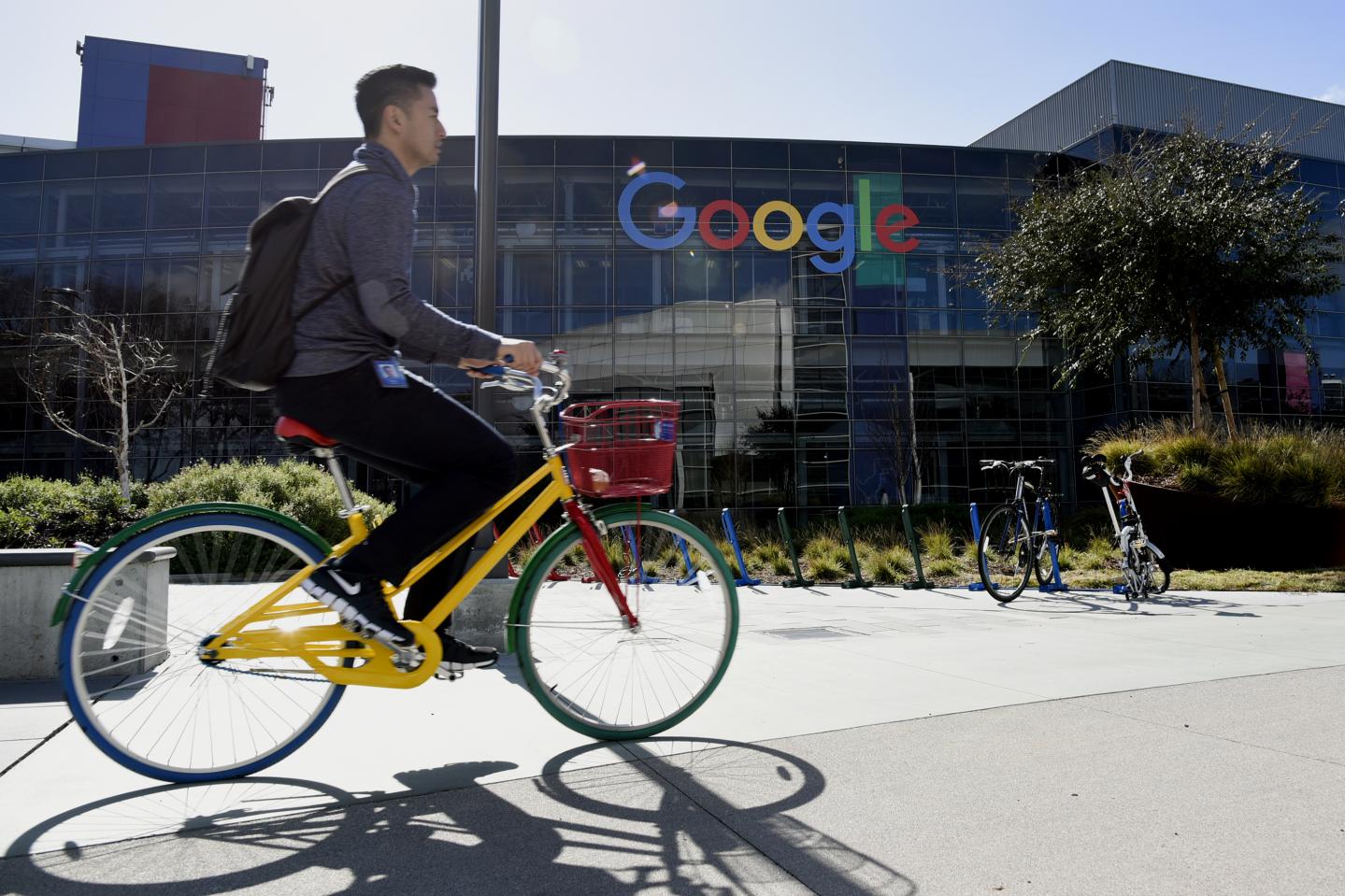 Views Of The Googleplex Campus As Google Inc. Brings Ultra-Fast Internet Access To San Francisco