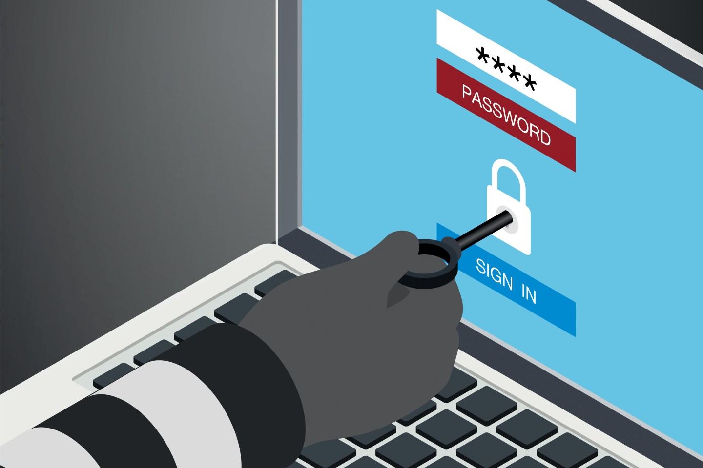 Hacking account of social network isometric