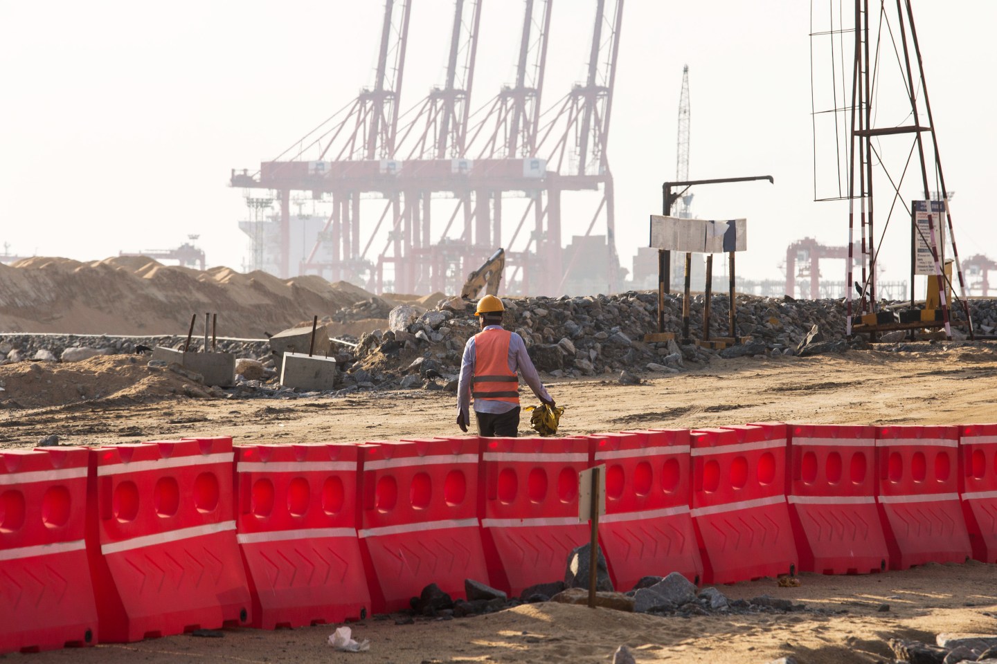 Construction At Port City And The Luxury BeachFront Shangri-La