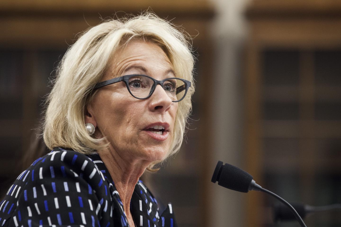Secretary Of Education Betsy Devos Testifies Before House Appropriations Subcommittee On 2018 Budget