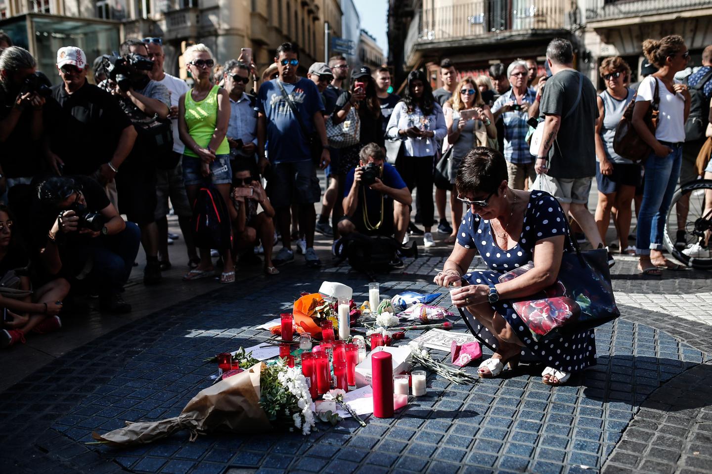 Memorial for Barcelona terror attack victims