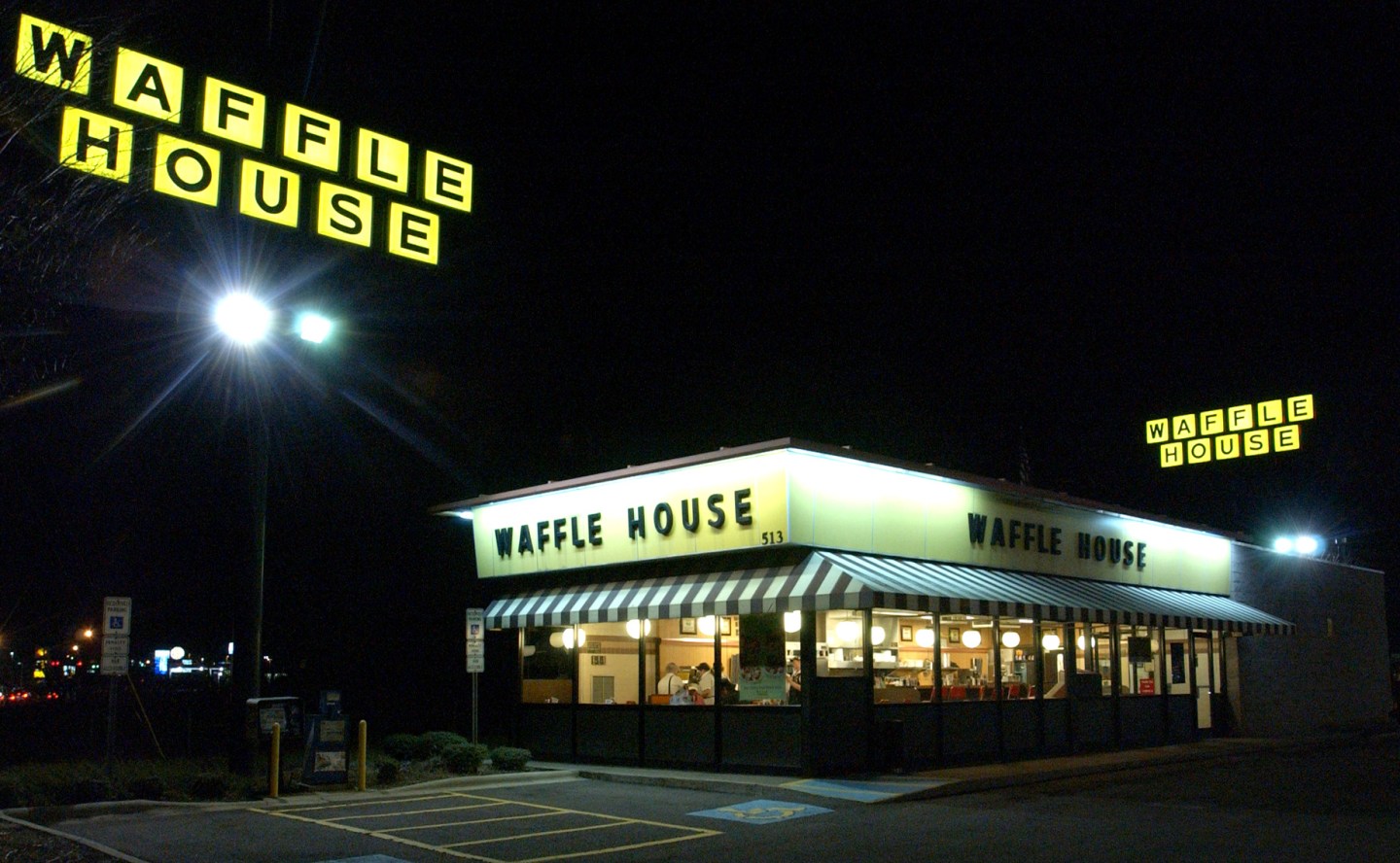 The Waffle House restaurant chain in Winston-Salem, North Carolina