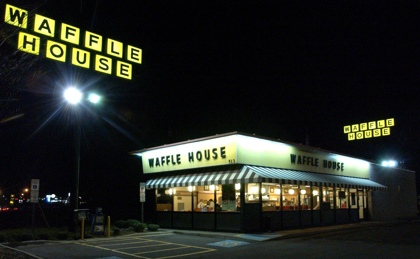 The Waffle House restaurant chain in Winston-Salem, North Carolina