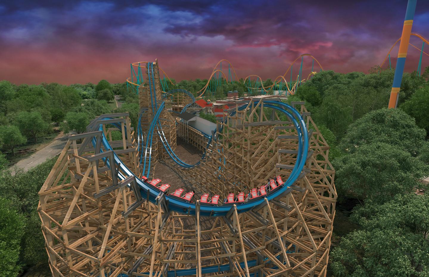 New Wood and Steel Hybrid Roller Coaster Coming to Six Flags